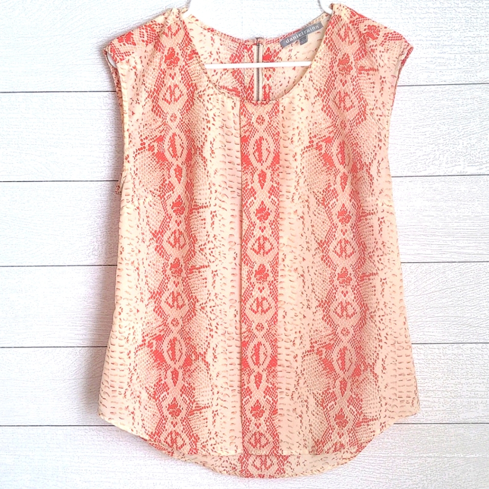 Anthropologie Daniel Rainn snakeskin blouse
